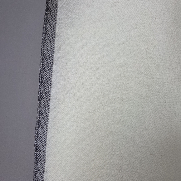 Bhuttico Hand Loom Wool Cream and Purple Orange Fringed Scarf - Picture 3 of 7